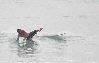 Surfing and having fun